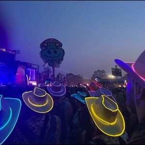 Neon Light Up Cowboy Hat | OS